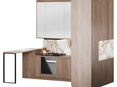 Modern kitchen 33 3D model