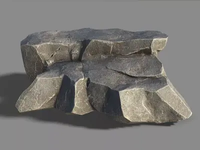 Mountain Rock 01 Low-poly 3D model purchase