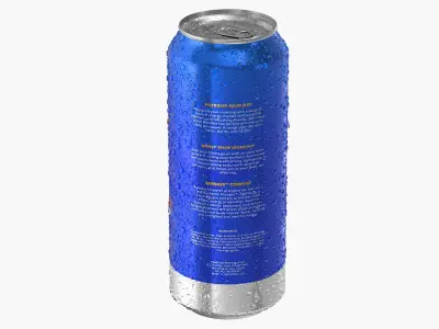  Energy Drink Can With Droplets 500ml 