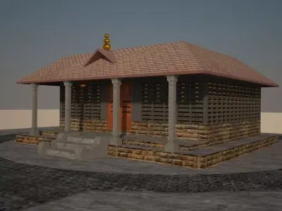 Temple Kerala model 3D model
