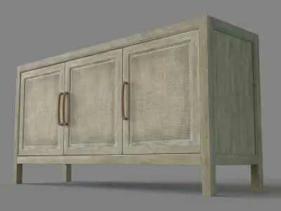 Home Entertainment Surfrider Small Media Console 3D model