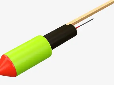 Rocket fireworks 03 3D model