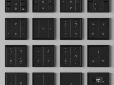 JUNG LS 990 - KNX Smart Home kit 50 items 3D model