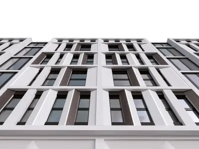 Building modern apartment 3D model