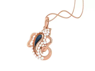 Spiritual Ganesha Pendant 3D print model