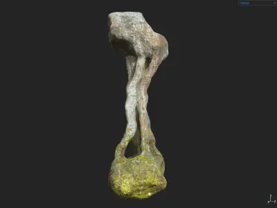 Low poly Fantasy Cave 03 Low-poly 3D model