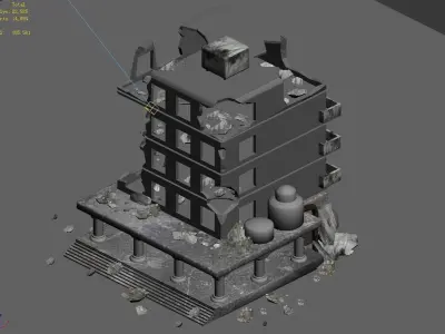 Different dimension - architecture - ruins 06 3D model
