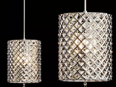 Crystal Pendant Lights 3D model