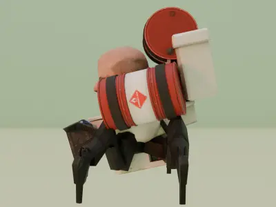 Kamikaze Skibidi Toilet 3D model