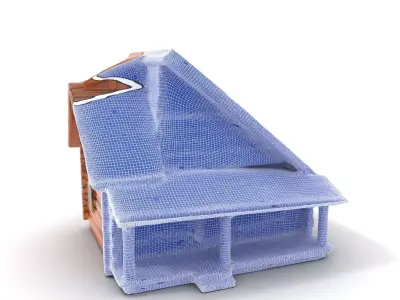 Rustic Log Cabin model pack Low-poly 3D model buy