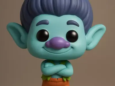 Trolls World Tour Branch 3D print model