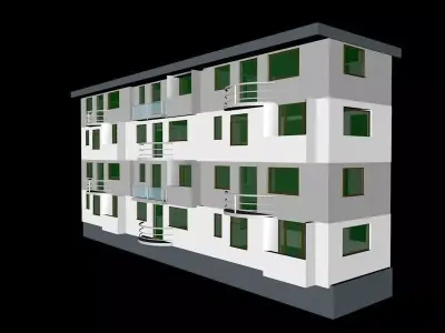 Apartment Building 3D model