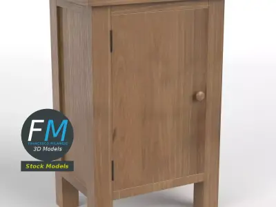 Small 1 door cabinet 3D model
