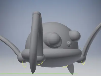 sci-fi robot spider Low-poly 3D model