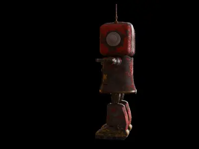 Rusted Robot 3D model