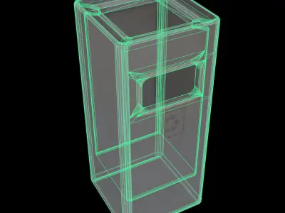 trash can - PBR Low-poly 3D model