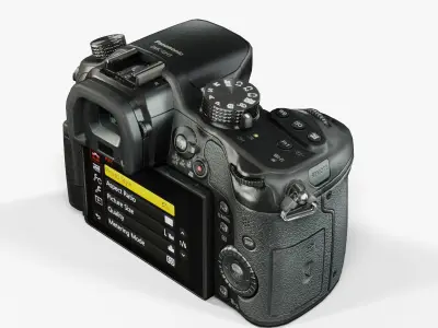 Panasonic Lumix DMC-GH3 mirrorless digital camera Low-poly 3D model