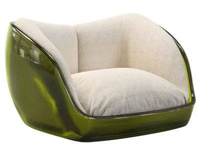 Capsule Acrylic Armchair 3D model