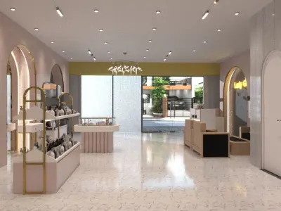 showroom cosmetics 3D print model