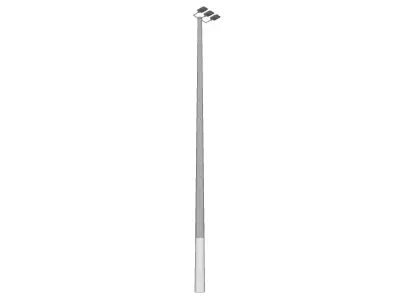 Concrete Lamp Post - Light Pole - Light Post - Street Light 17 3D model