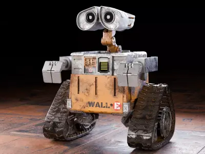 Robot wall-e Low-poly 3D model