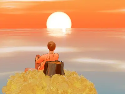 Procedural Anime Sky For Blender 3D model