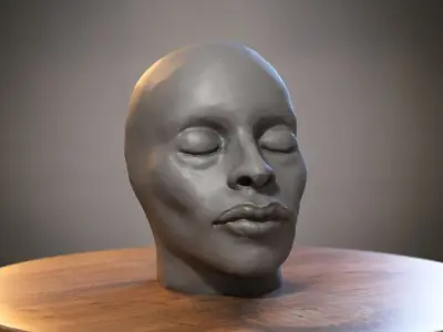 Robot Skull Headphone Stand Cyborg Headset Stand 3D print model