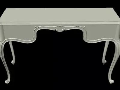 dressing table with mirror 3D model purchase