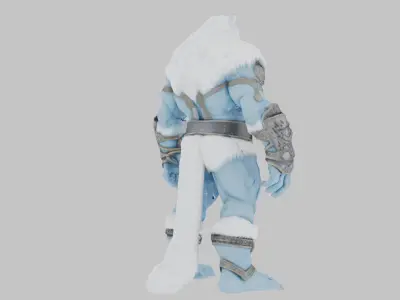 Frost Giant Snow 3D Model Low-poly 3D model