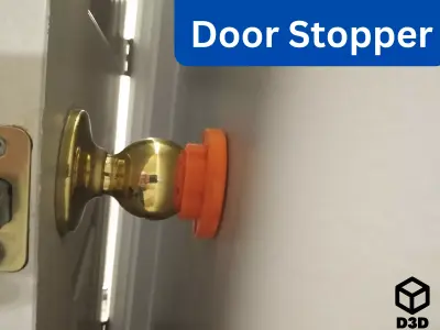 Rounded Door Stopper 3D print model
