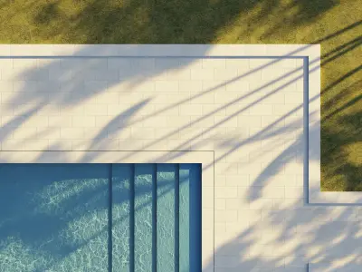Swimming pool 3D model 9