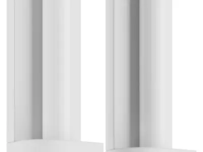 Rounded Corner Wall Lamp 3D model