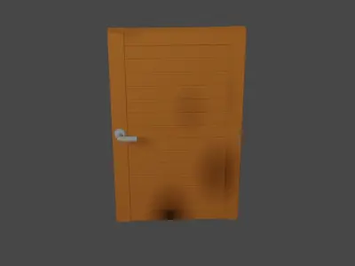 Room door Free 3D model