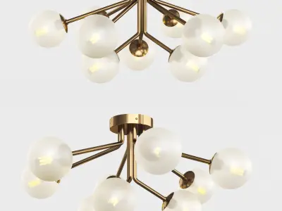 Ottavia Ceiling Mounter Chandelier 3D model