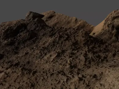 Cliffpart01 3D model