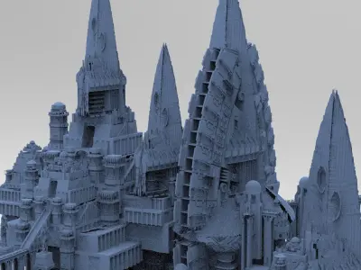 Wizards Master Fortress Kings Tower collection  3D model