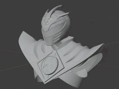 MMPR Lord Drakkon - hemlmet and body armor 3D print model