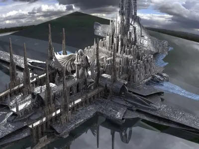 New Babylon The Dark City Rises Kit bash 3D model