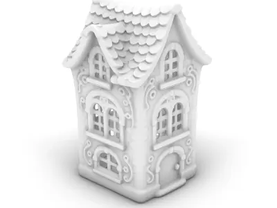 Decorative candleholder house 3D Print Ready 3D print model