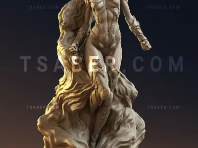 Starfire Statue - Teen Titans Collectibles 3D print model