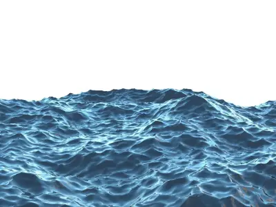 Humpback Whale Is Jumping and Breaching In The Ocean 3D model