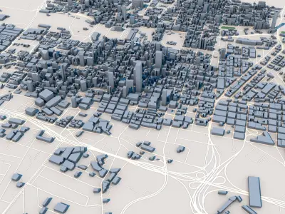 Johannesburg City South Africa 3D model