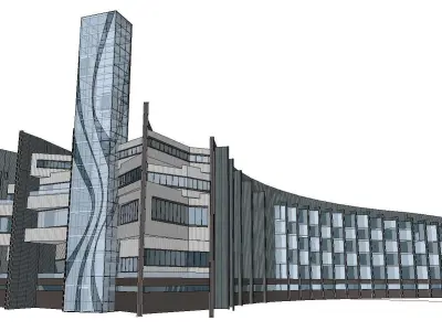 vacation spot-Resort-Fashion Leisure Hotel-0154 3D model