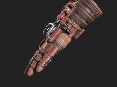  Scifi glove ver 10 Low-poly 3D model