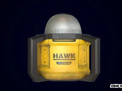 Tools - Work Light Low-poly 3D model