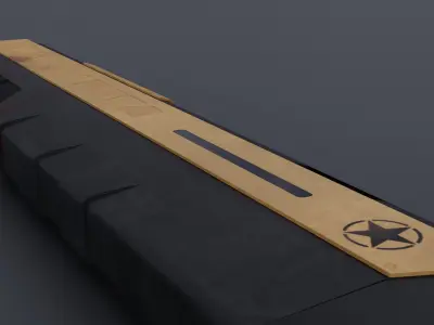 SCI-FI gun 3D model 11