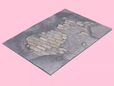 Brick Patch-3D Scan 3D model