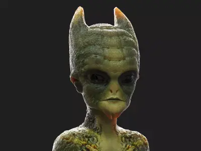 Alien creature stl 3D print model