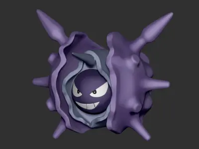Cloyster STL pokemon shell 3D print model