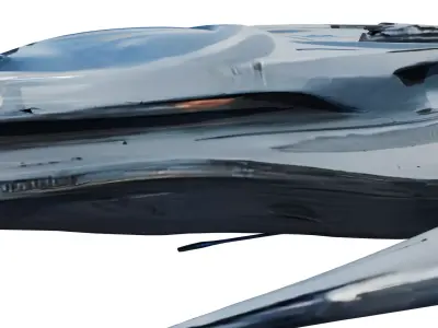 Futuristic SciFi Spaceship 2K PBR Low-poly 3D model